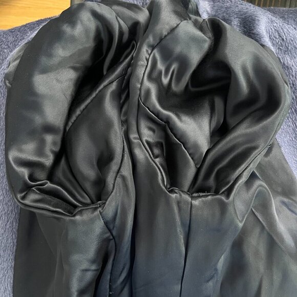 VTG Donovans Baby Llama & Wool 3/4 Length Winter Coat Blue/Purple Sz 12‎ - Picture 13 of 16